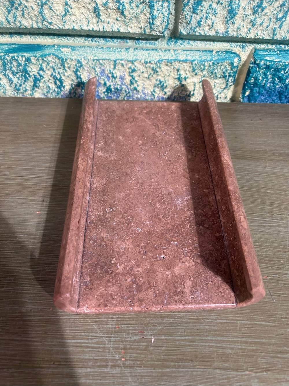 Luxury bathroom guest towel holder mocha marble discontinued